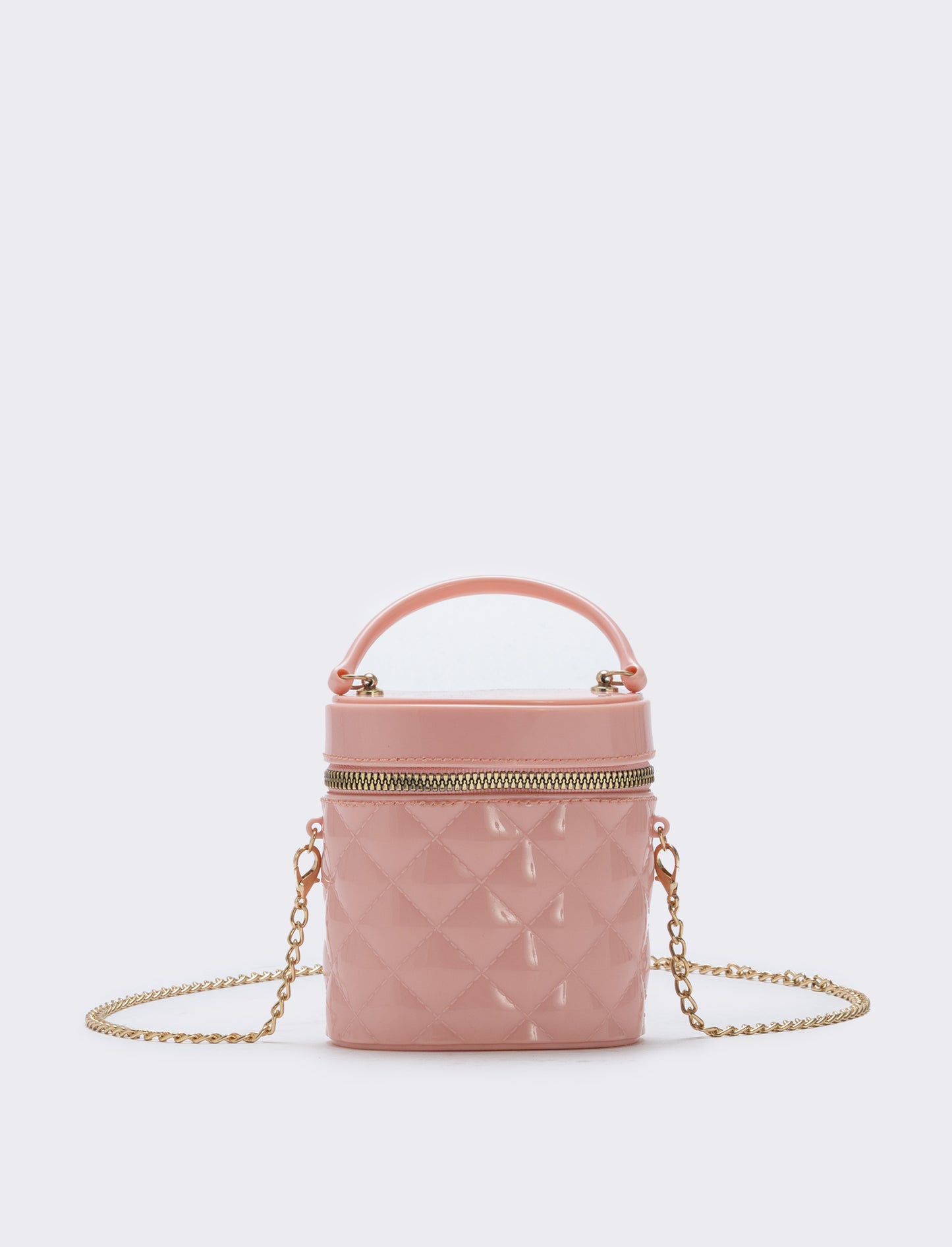 Borsetta bauletto bambina trapuntato PVC - Rosa