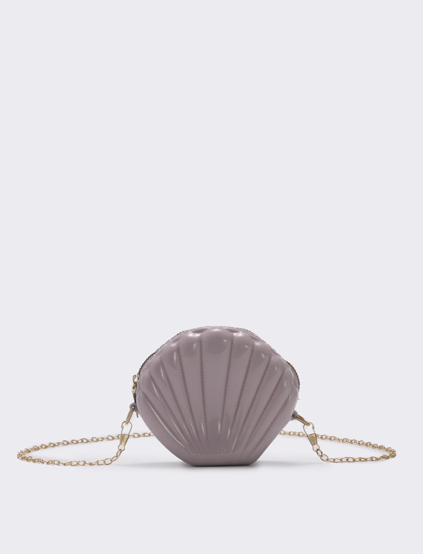 Borsetta conchiglia in PVC per bambina - Rosa chiaro