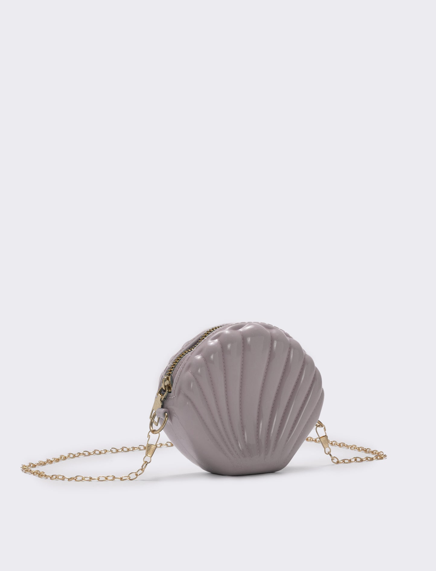 Borsetta conchiglia in PVC per bambina - Rosa chiaro