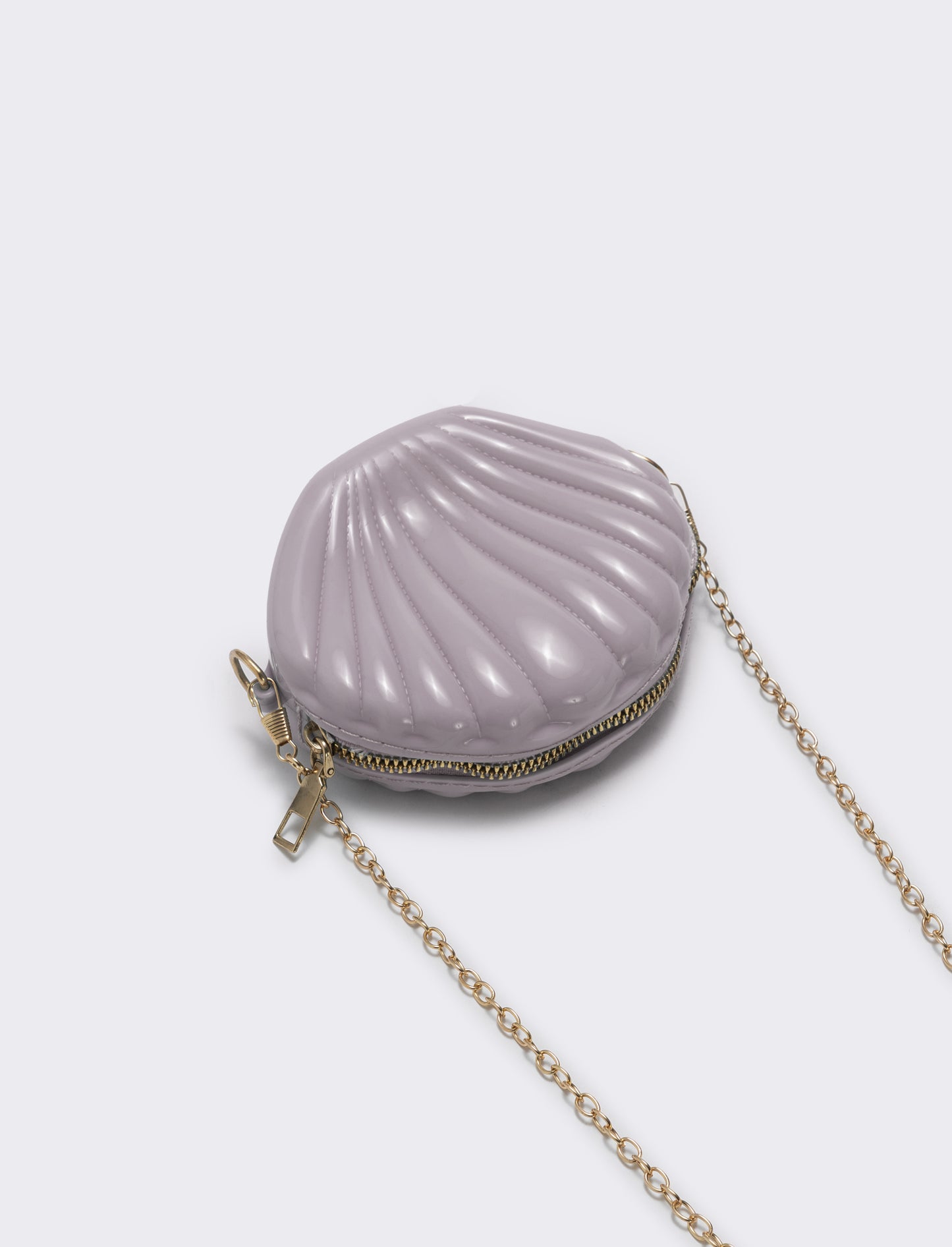Borsetta conchiglia in PVC per bambina - Rosa chiaro