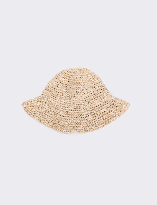 Cappello Pescatore in Paglia - Bianco natural