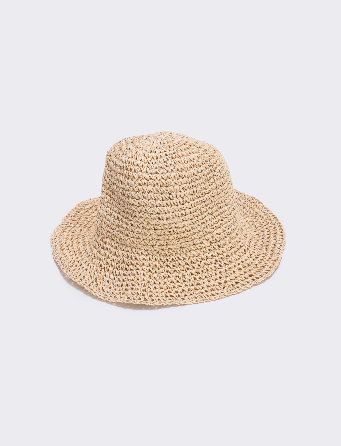 Cappello pescatore paglia donna - Bianco natural