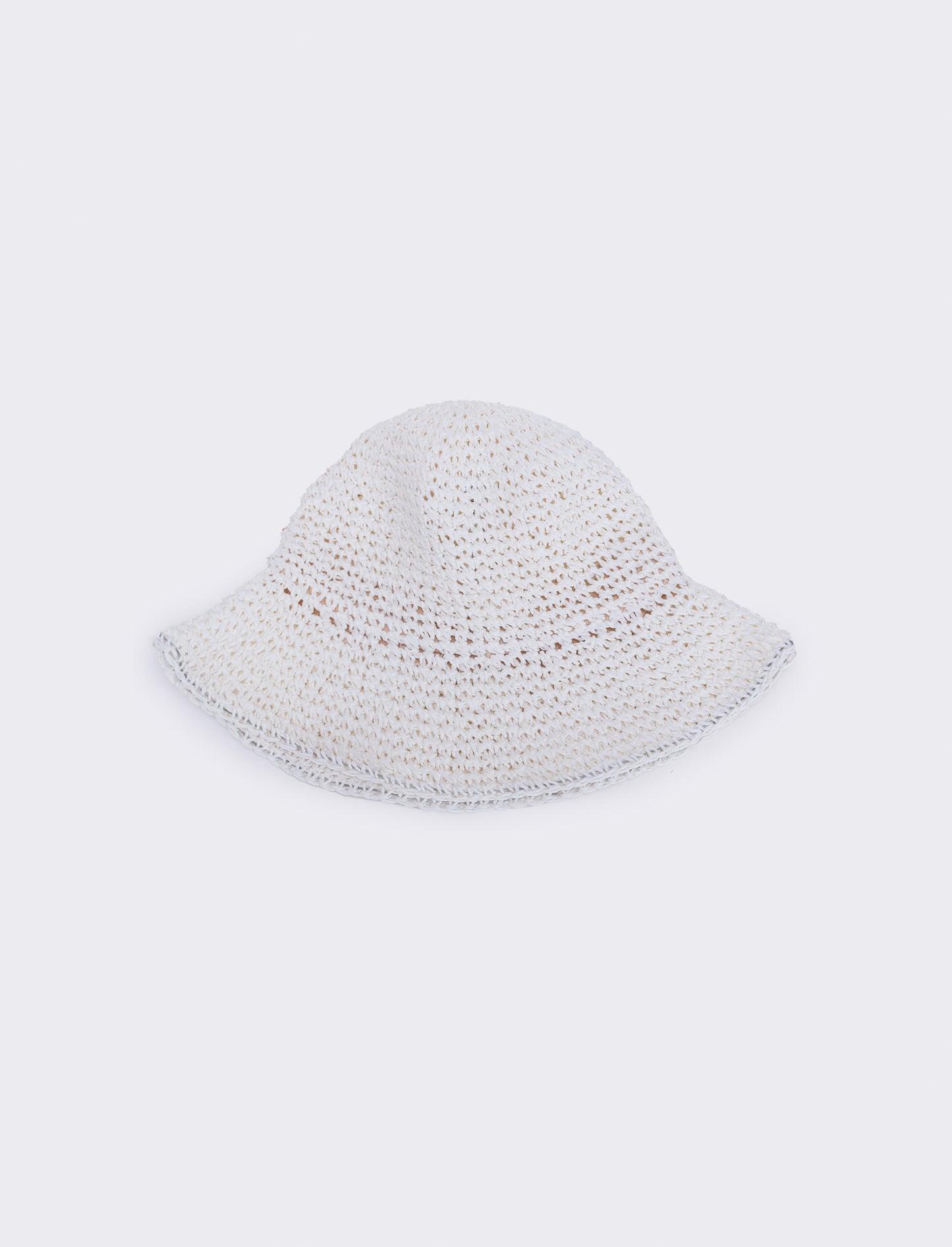 Cappello pescatore paglia donna - Bianco