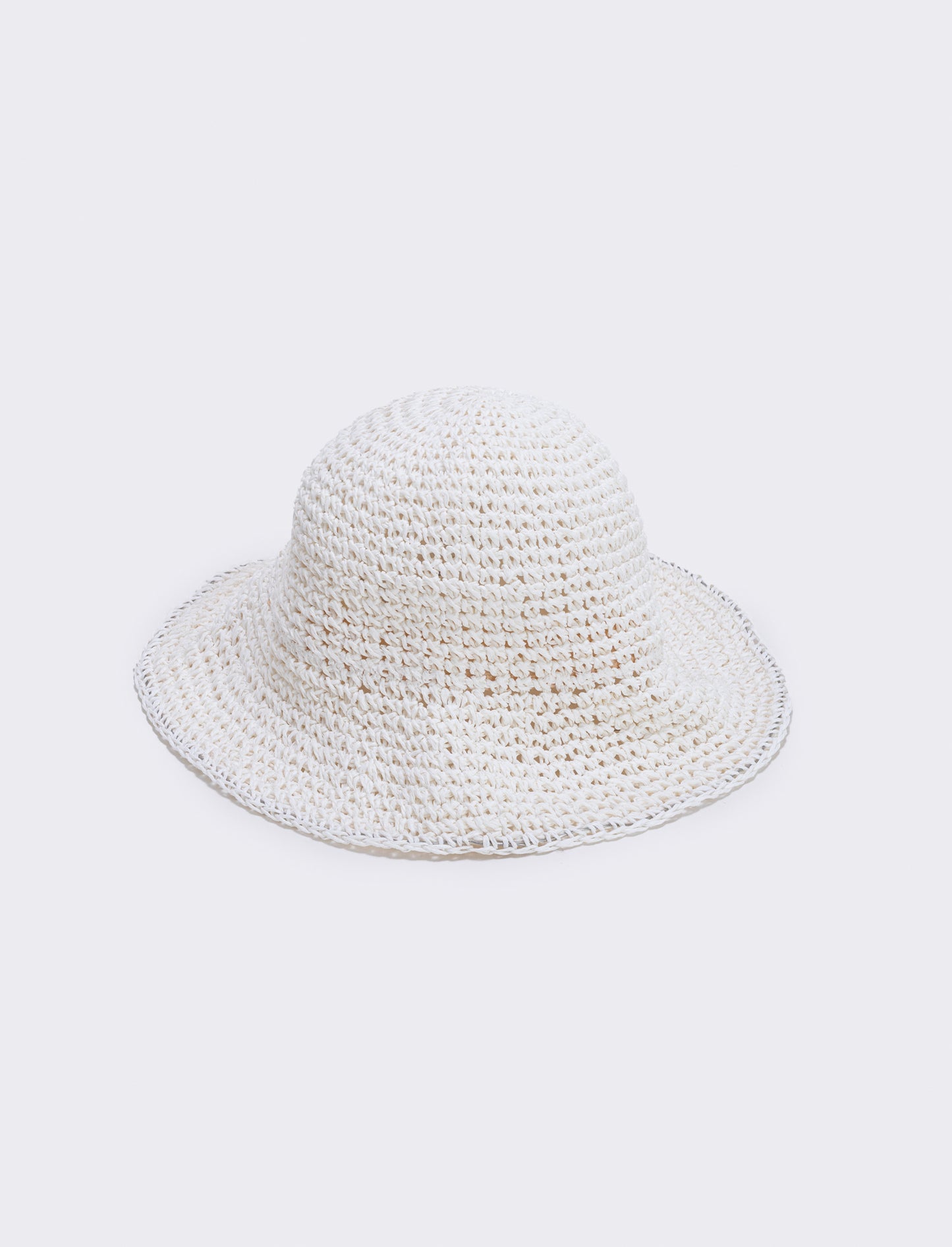 Cappello pescatore paglia donna - Bianco