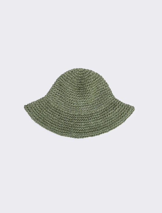 Cappello Pescatore in Paglia - Verde