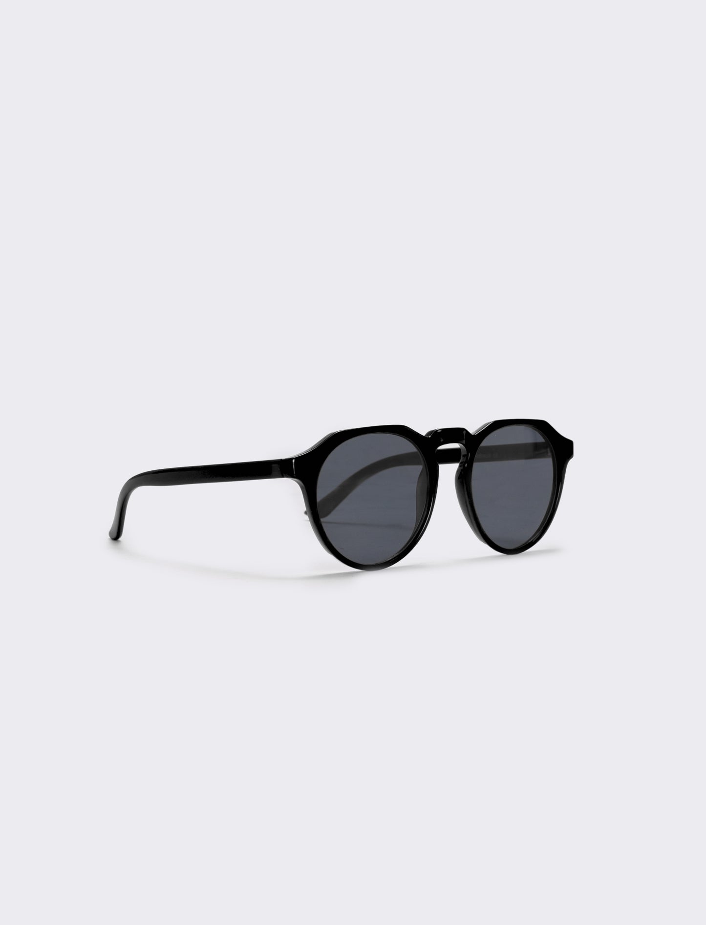 Round frame sunglasses - Black
