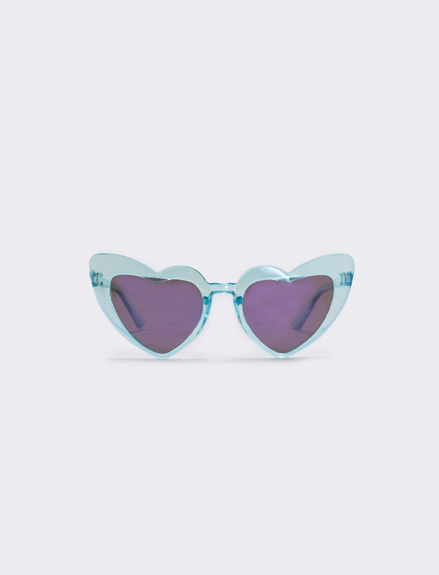 Colored Heart Glasses for Girls - Sky blue