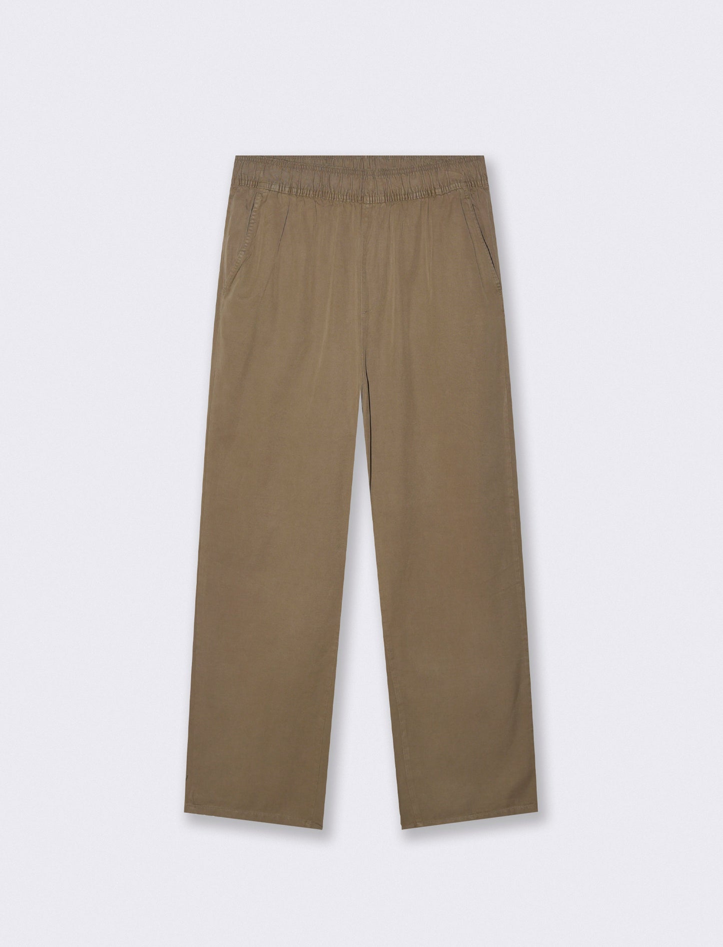 Pantaloni jogger straight fit con tasche - Verde kaki