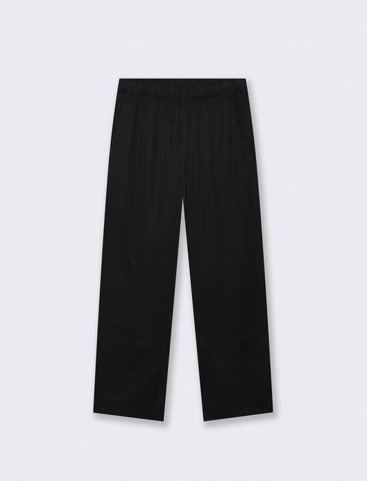 Pantaloni jogger straight fit con tasche - Nero