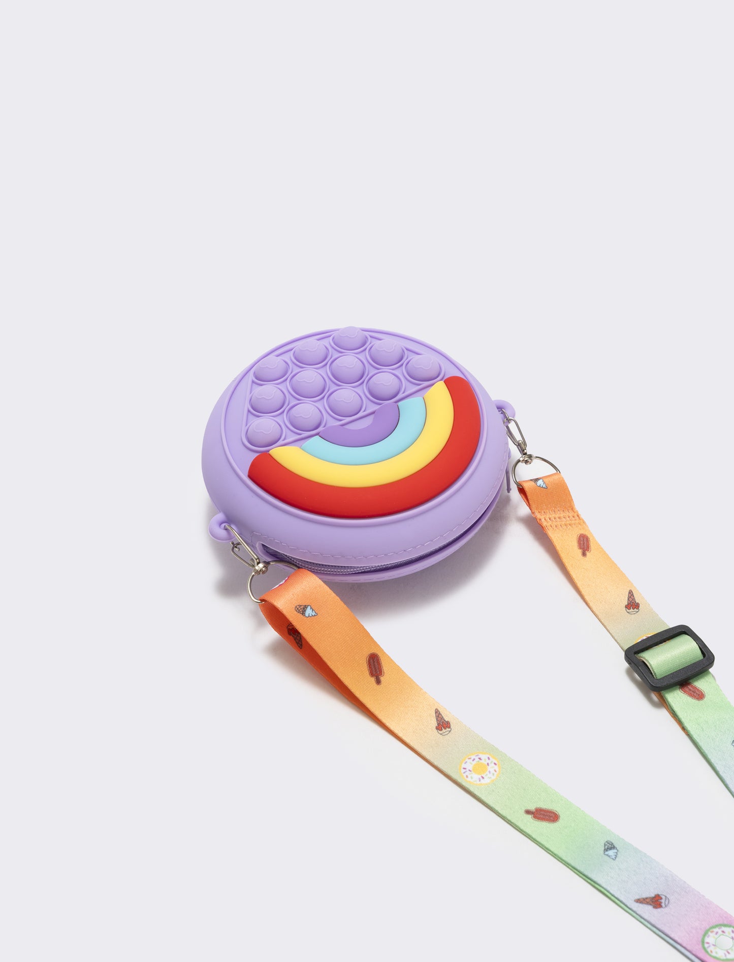 Borsetta pop it arcobaleno divertente - Lilla