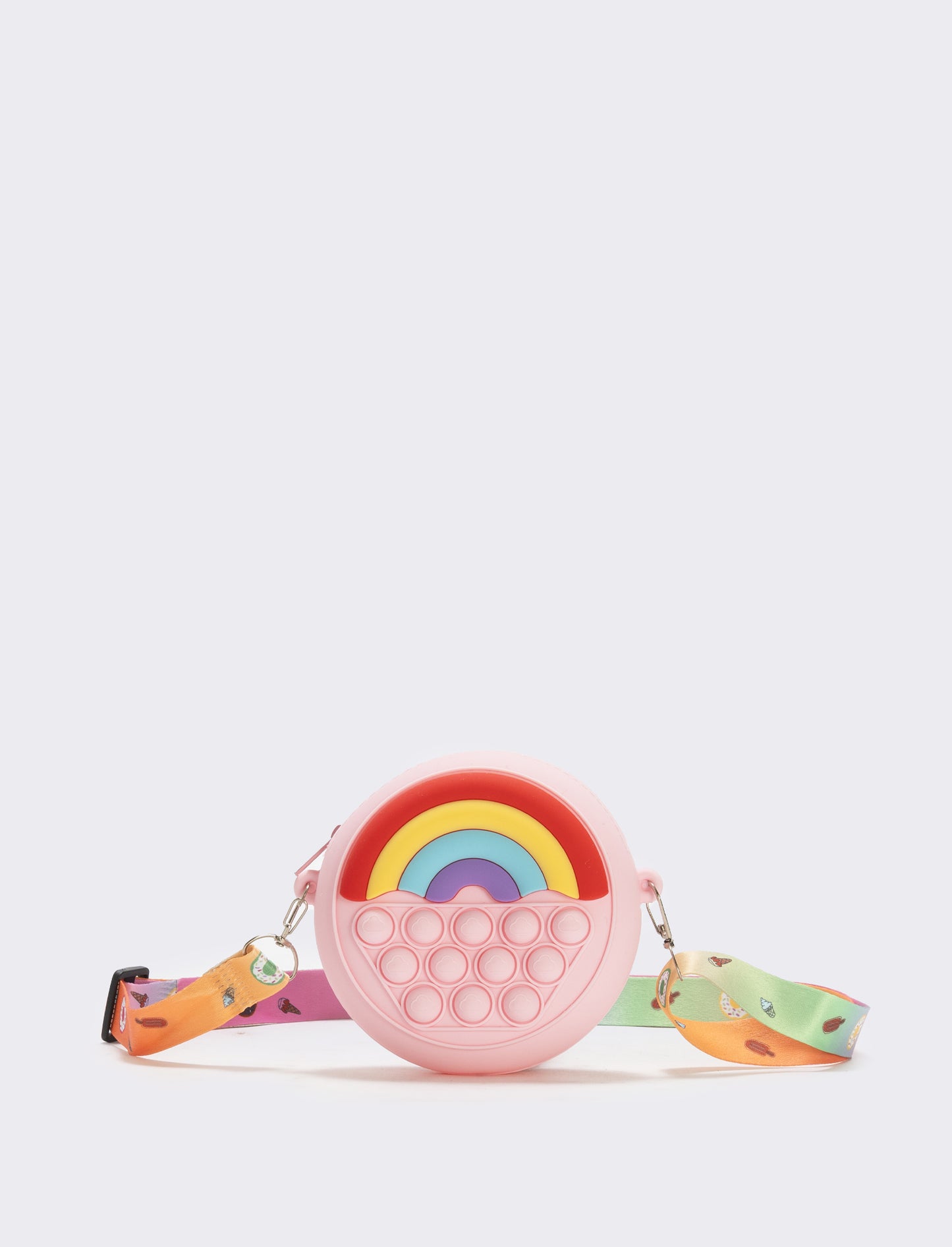 Borsetta pop it arcobaleno divertente - Rosa