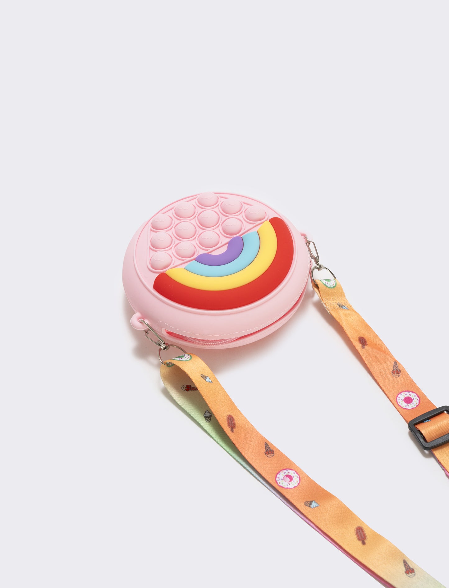 Borsetta pop it arcobaleno divertente - Rosa