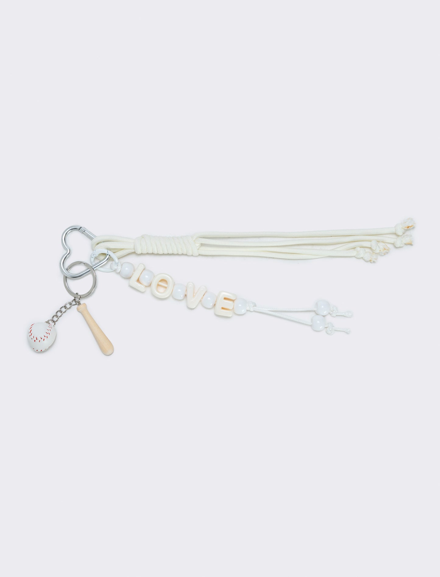 Portachiavi con ciondoli vari soggetti - Bianco