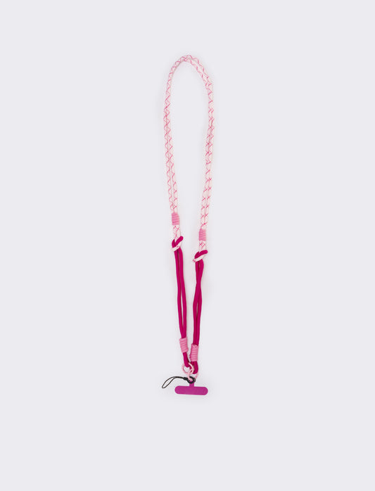 Laccio portacellulare con cordoncino elegante - Fuxia