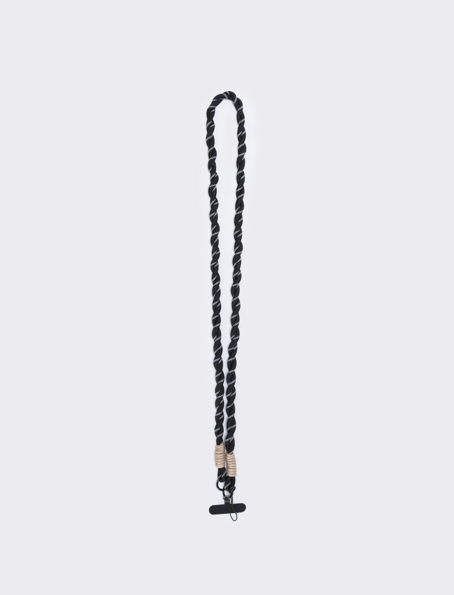 Elegant Cord Strap for Mobile Phone - Black