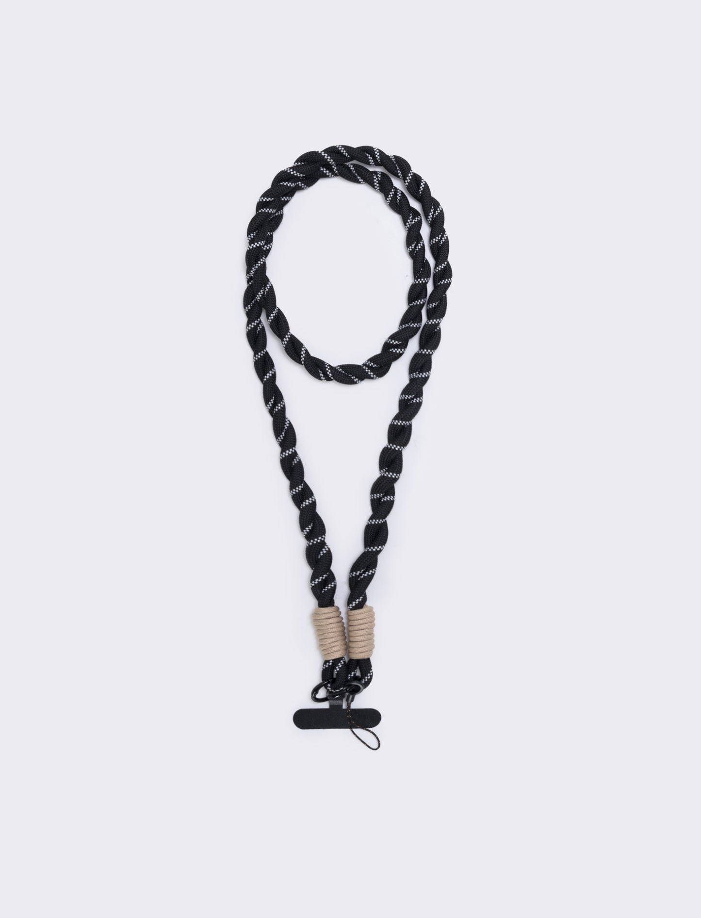 Elegant Cord Strap for Mobile Phone - Black
