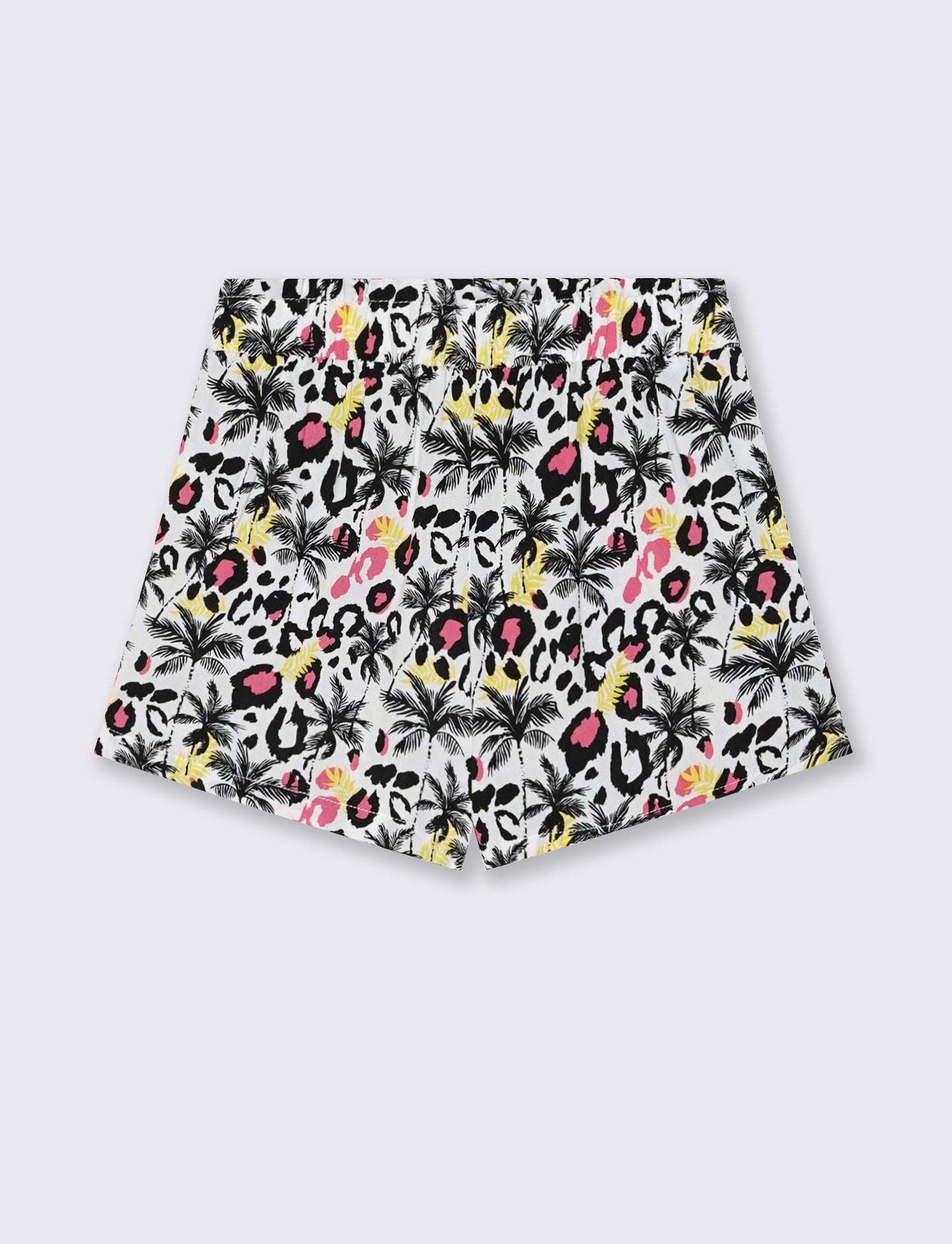 Short estivo in viscosa con fiocco - Bianco
