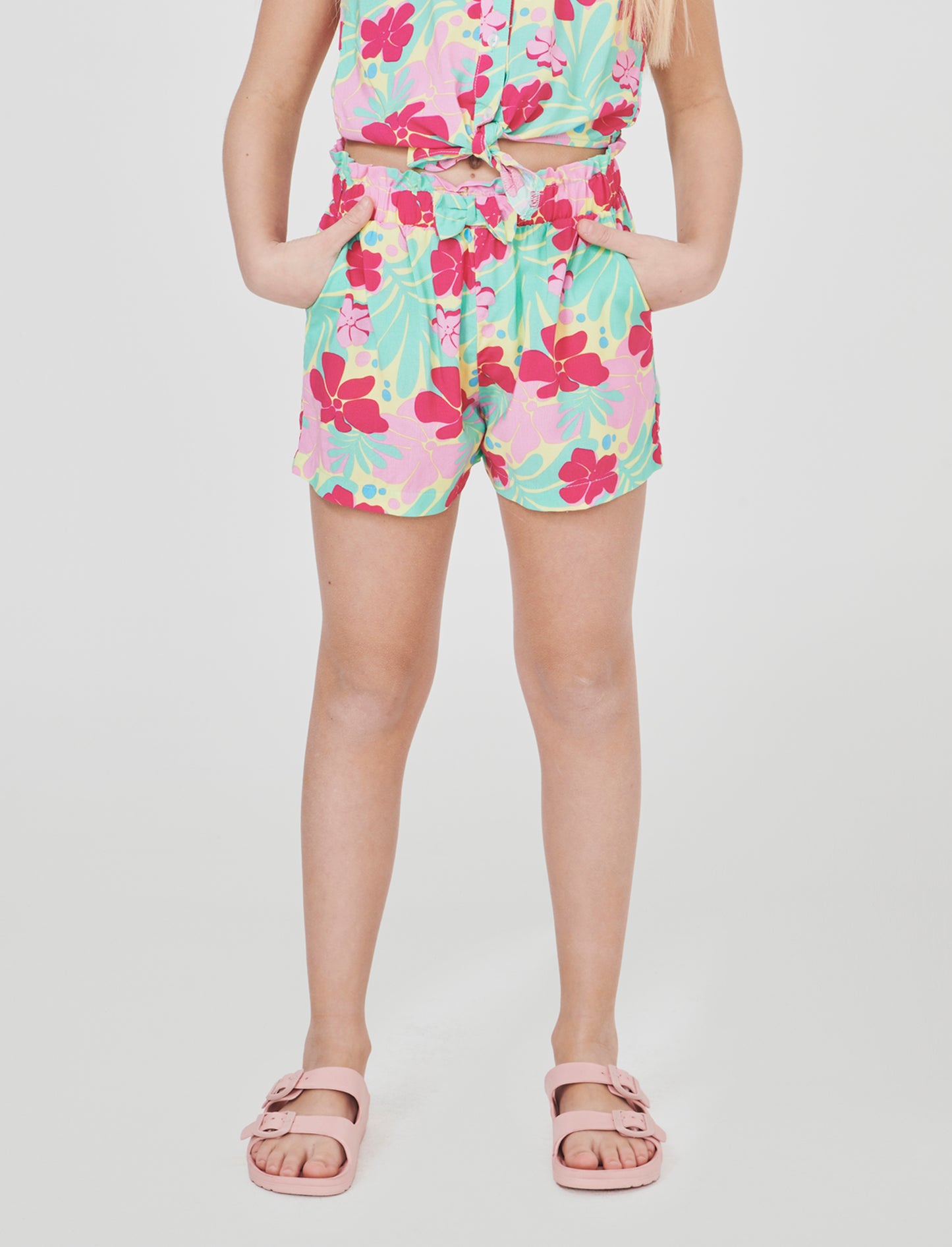 Short estivo in viscosa con fiocco - Fantasia