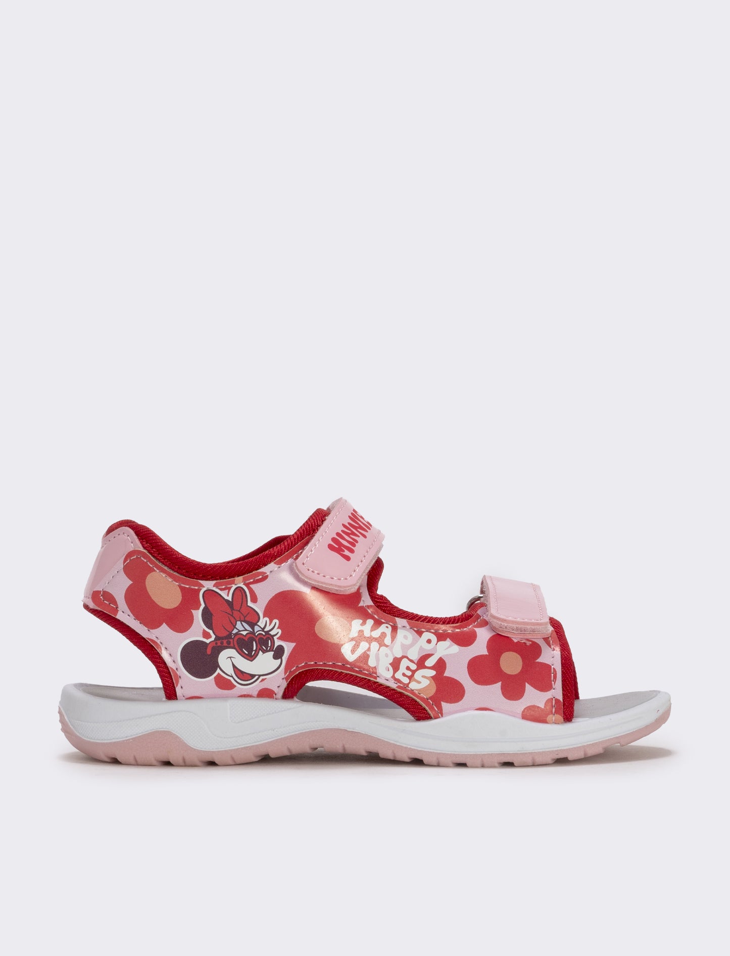 Sandalo Minnie© rosso con doppio strappo - Rosso