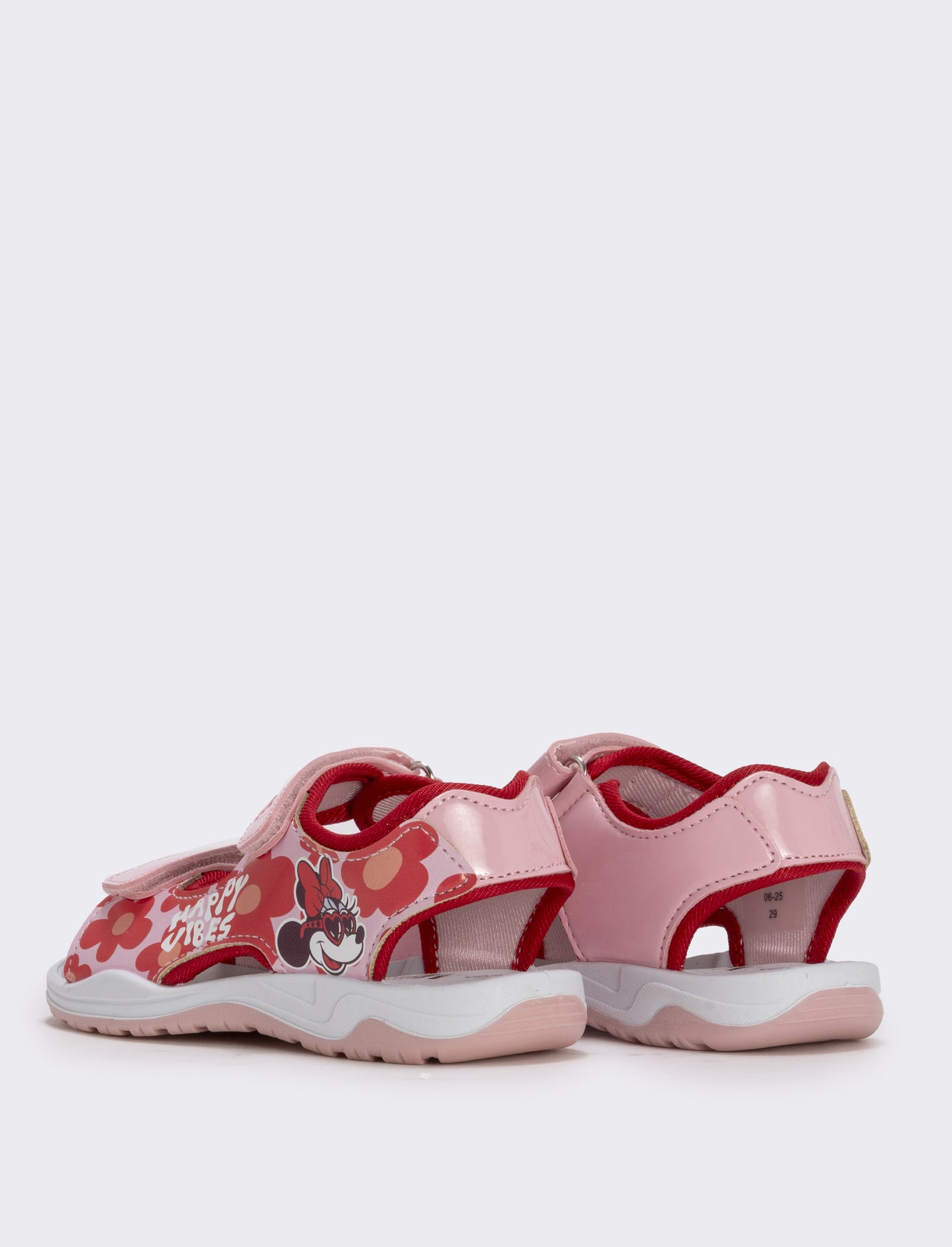 Sandalo Minnie© rosso con doppio strappo - Rosso
