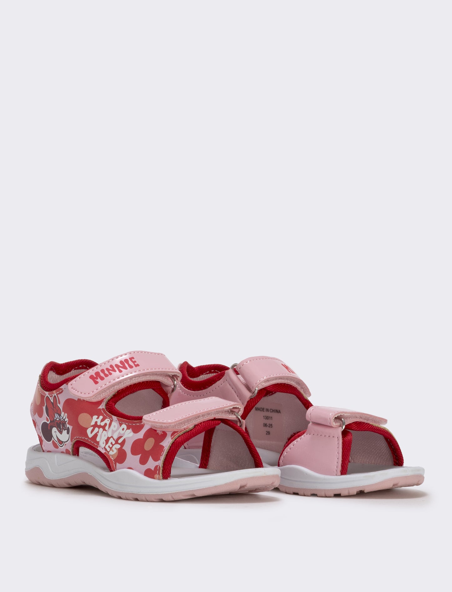 Sandalo Minnie© rosso con doppio strappo - Rosso