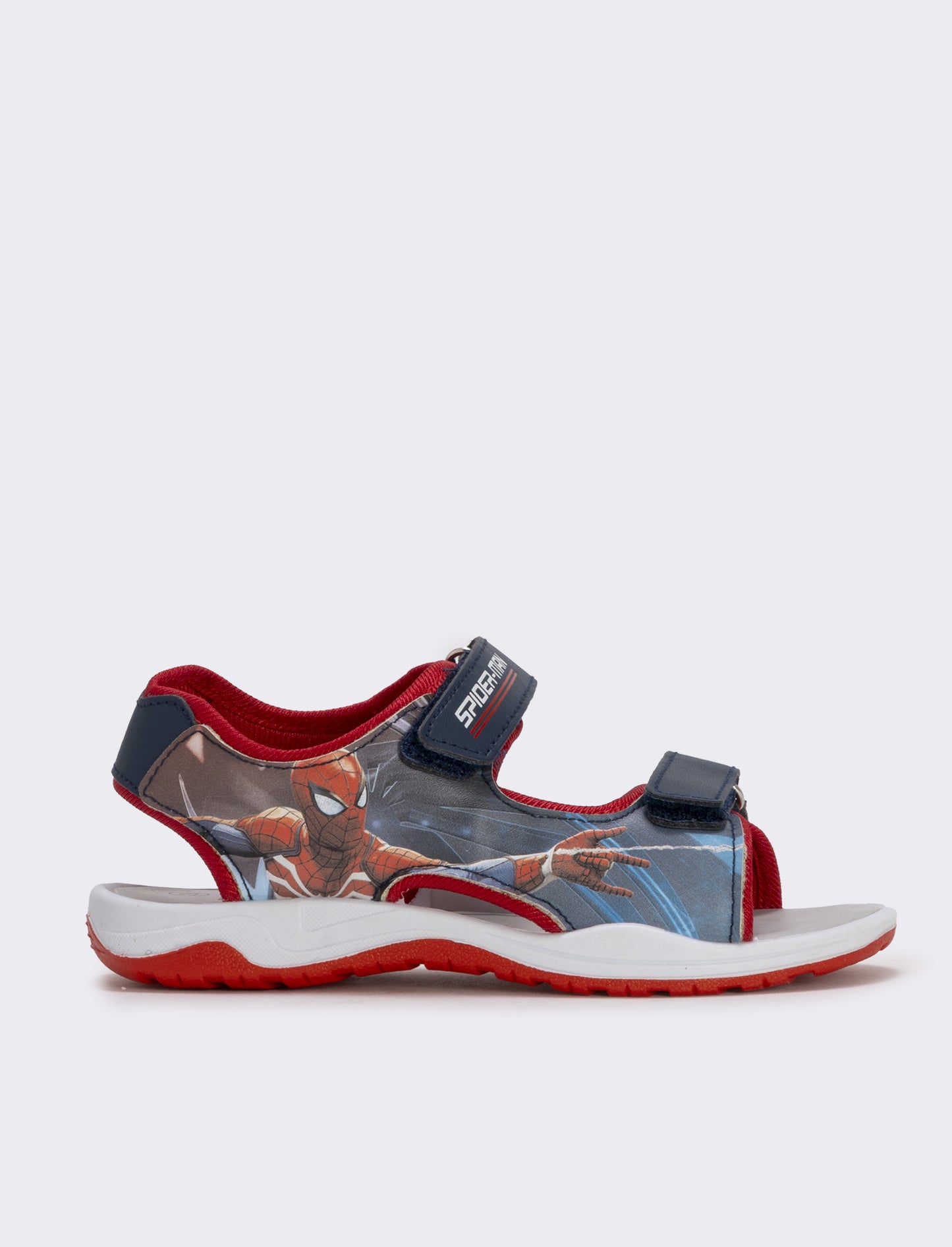 Sandalo Spiderman blu con doppio strappo - Blu