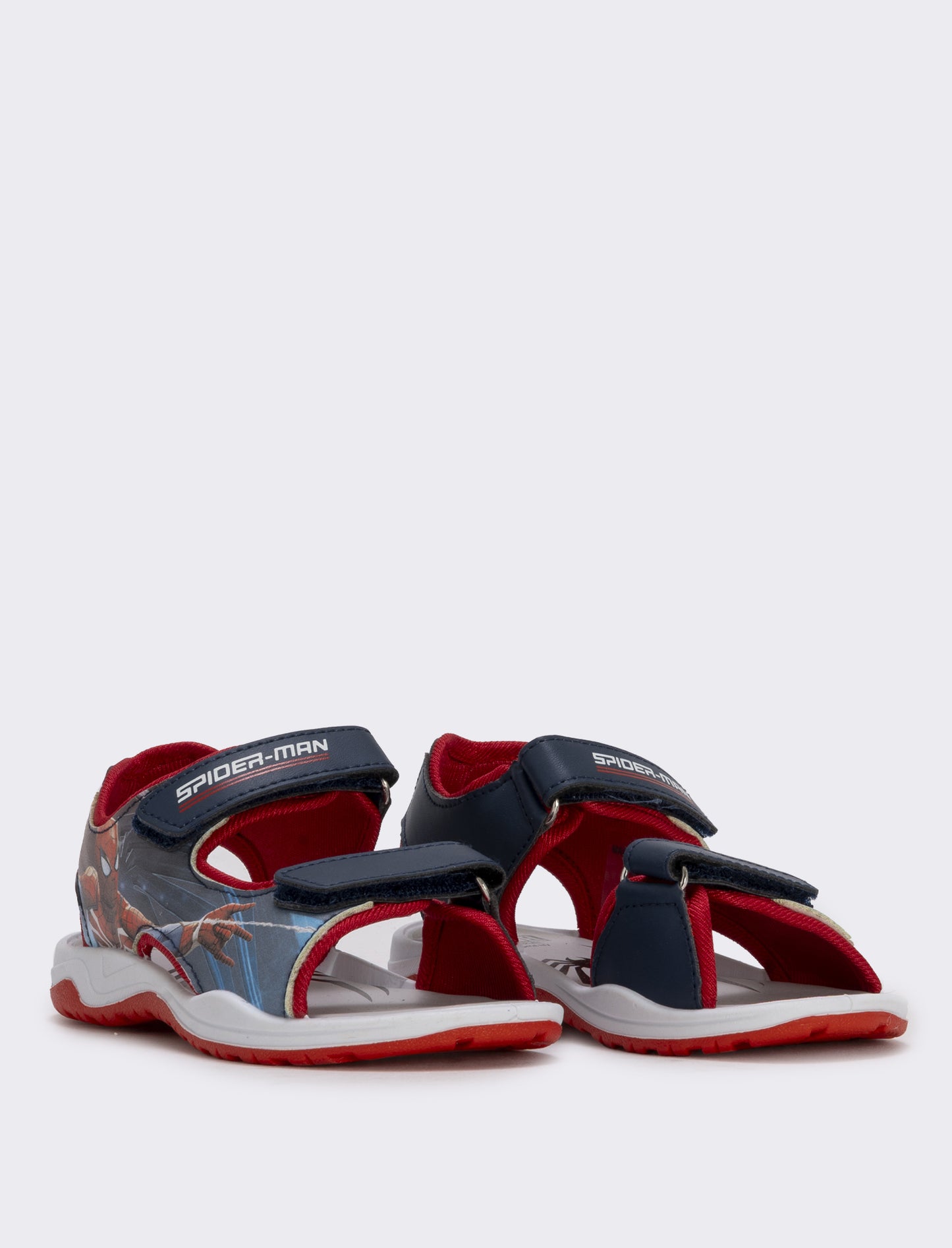 Sandalo Spiderman blu con doppio strappo - Blu