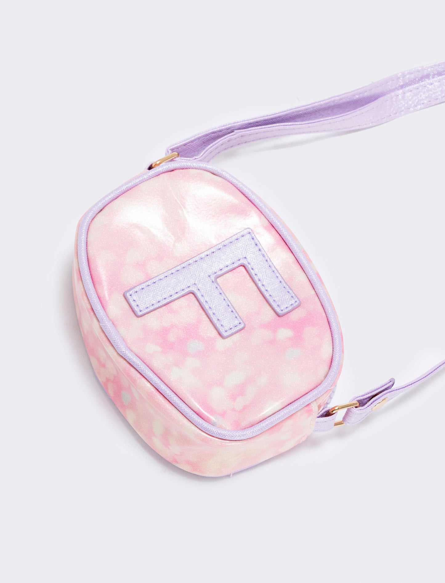 Borsetta con lettera glitter e tracolla - var 3