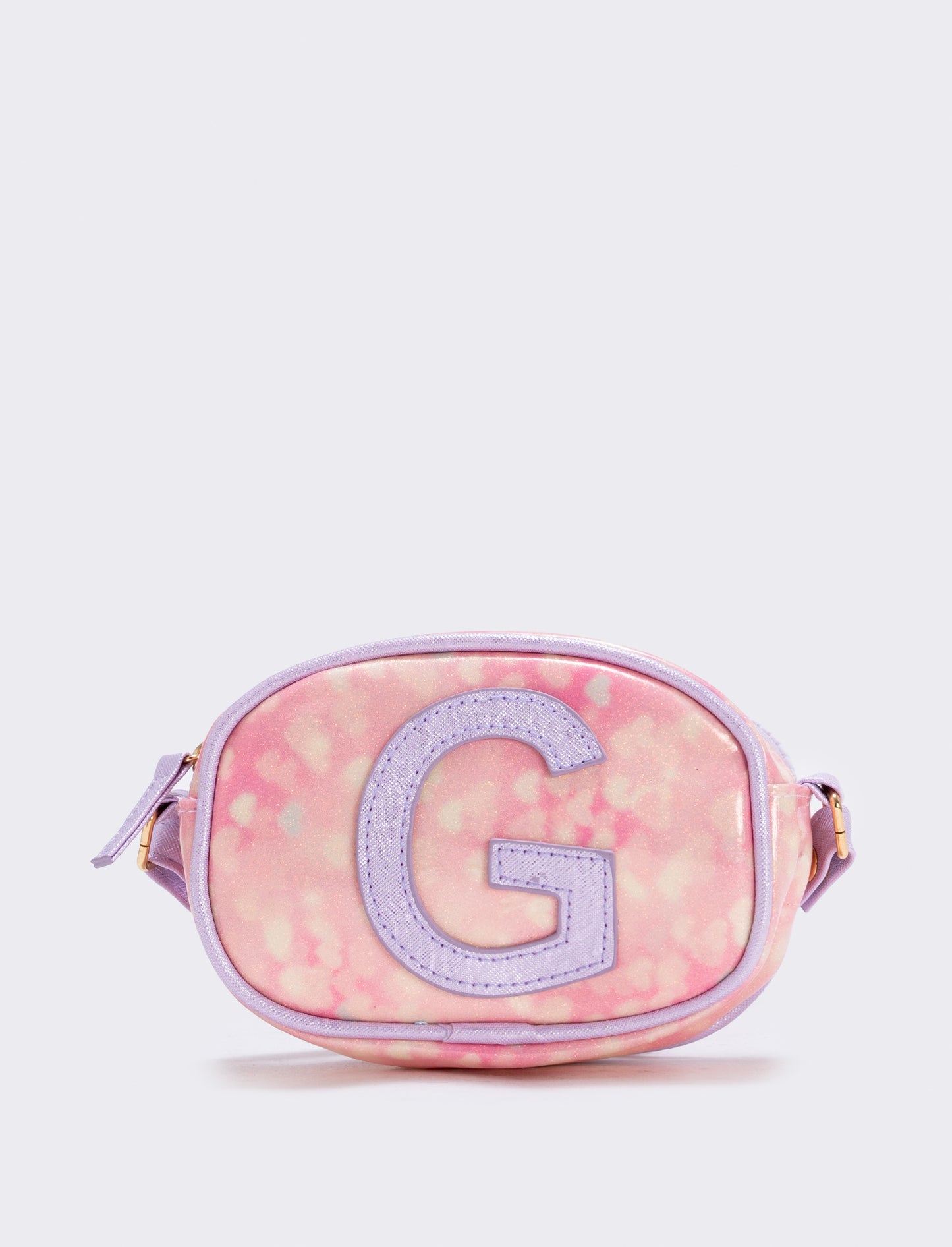 Borsetta con lettera glitter e tracolla - Var 4