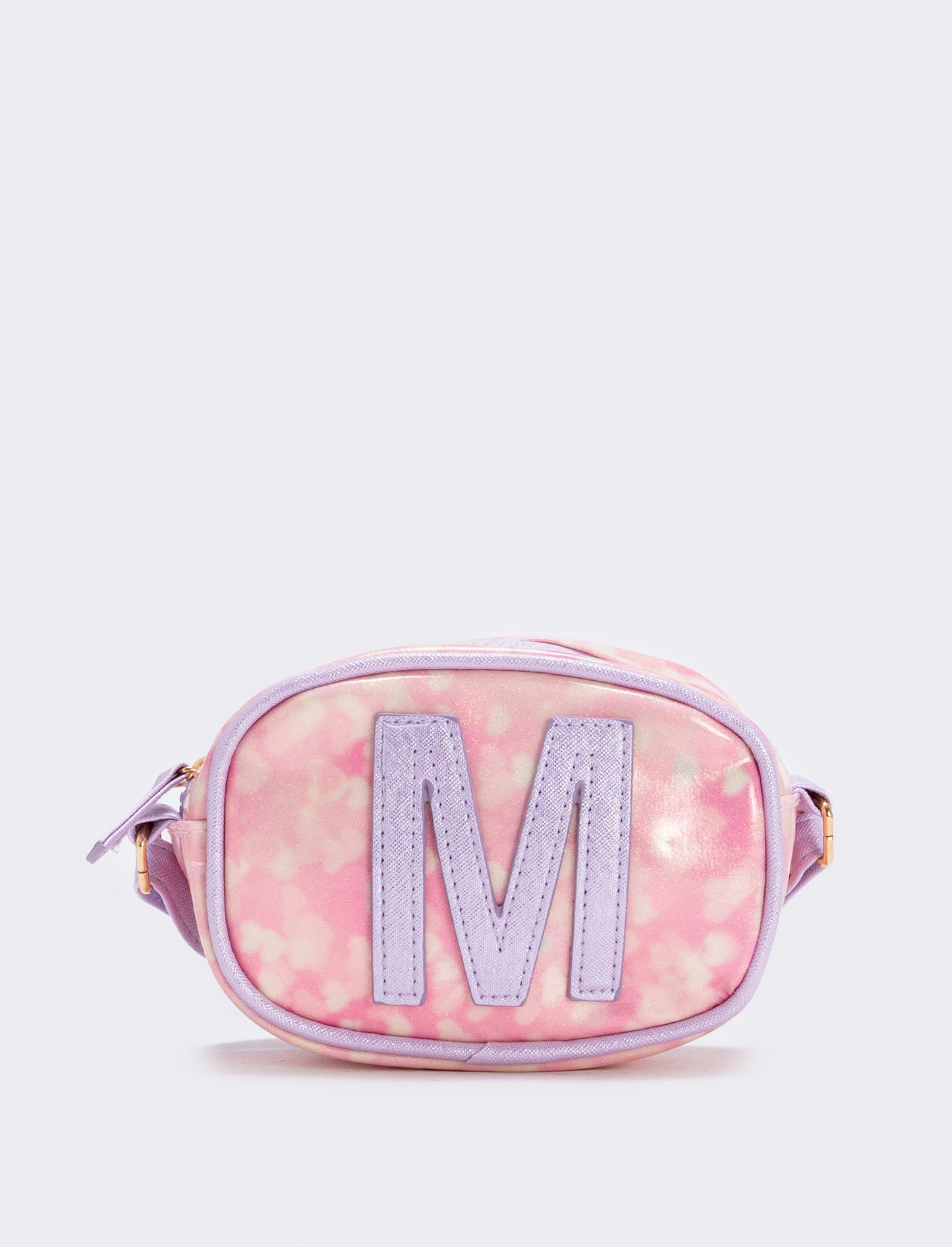 Borsetta con lettera glitter e tracolla - Var 5