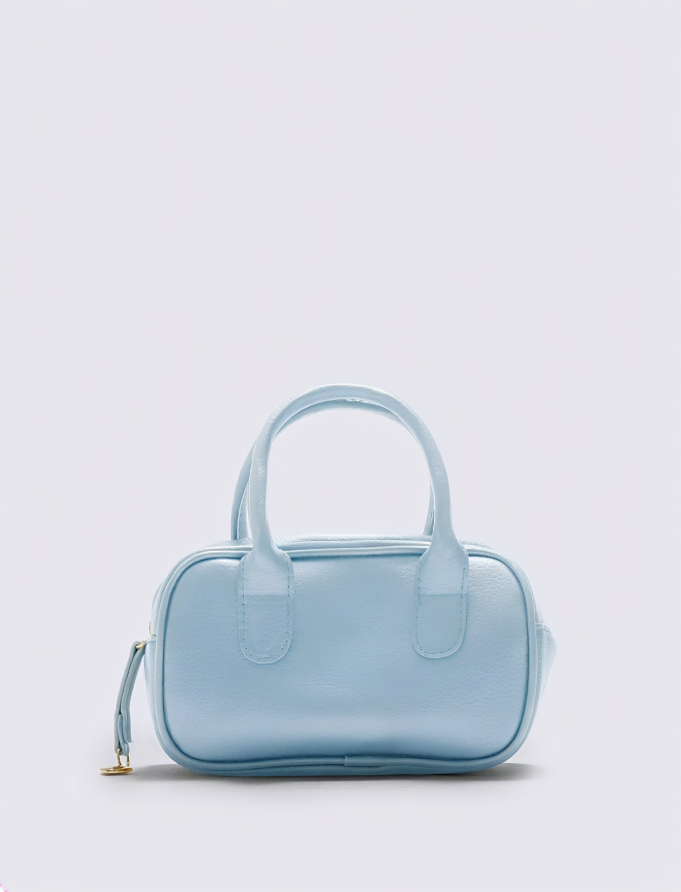 Bauletto rettangolare con manici per bambina - Azzurro