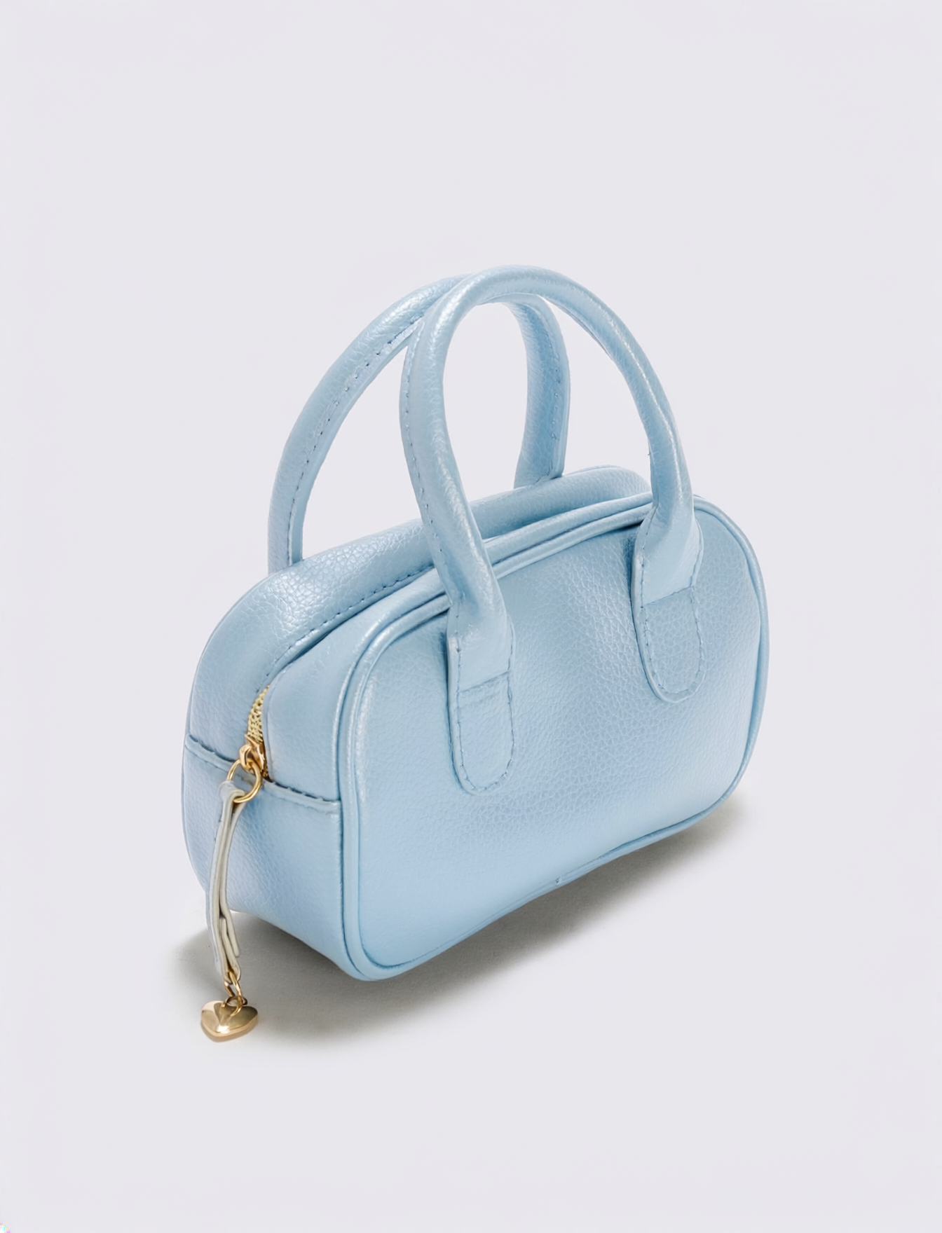Bauletto rettangolare con manici per bambina - Azzurro