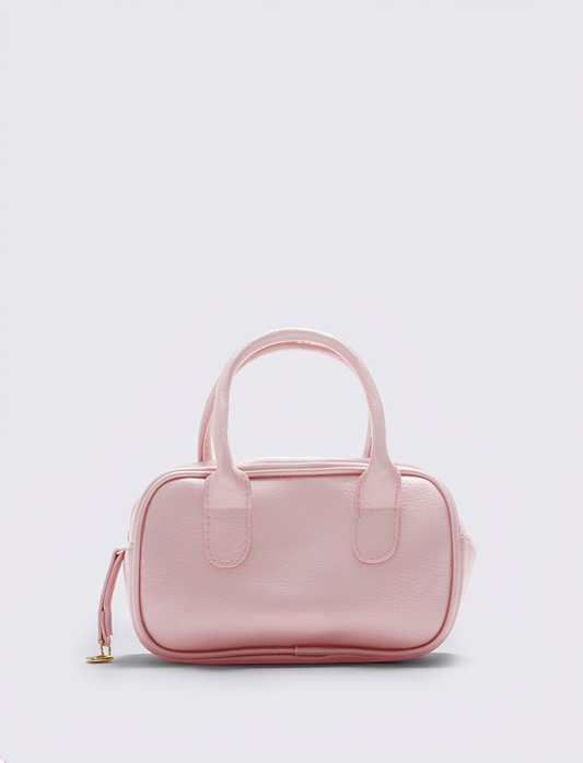 Bauletto rettangolare con manici per bambina - Rosa