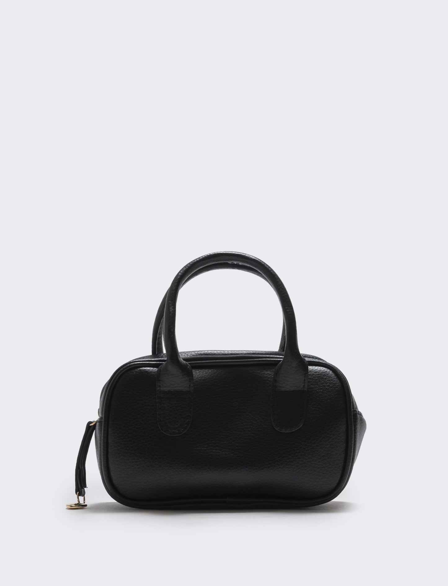 Bauletto rettangolare con manici per bambina - Nero