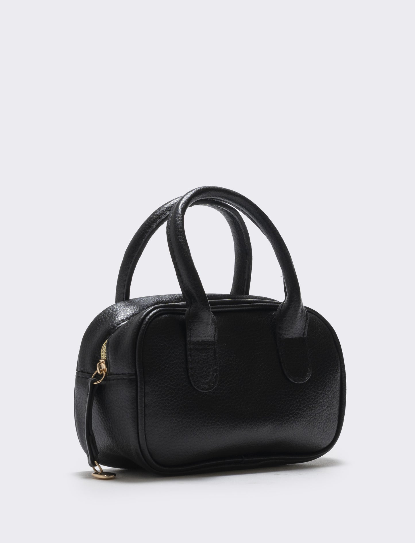 Bauletto rettangolare con manici per bambina - Nero