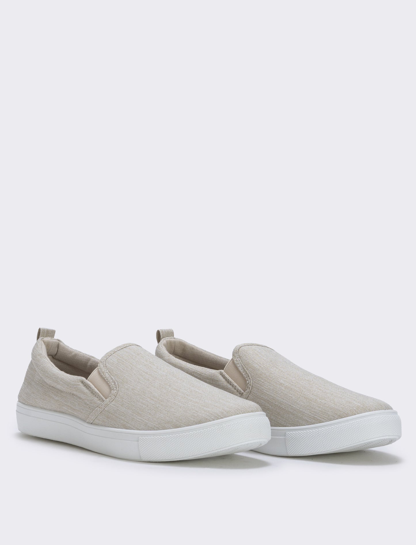 Slip-on beige da uomo con elastici - Beige