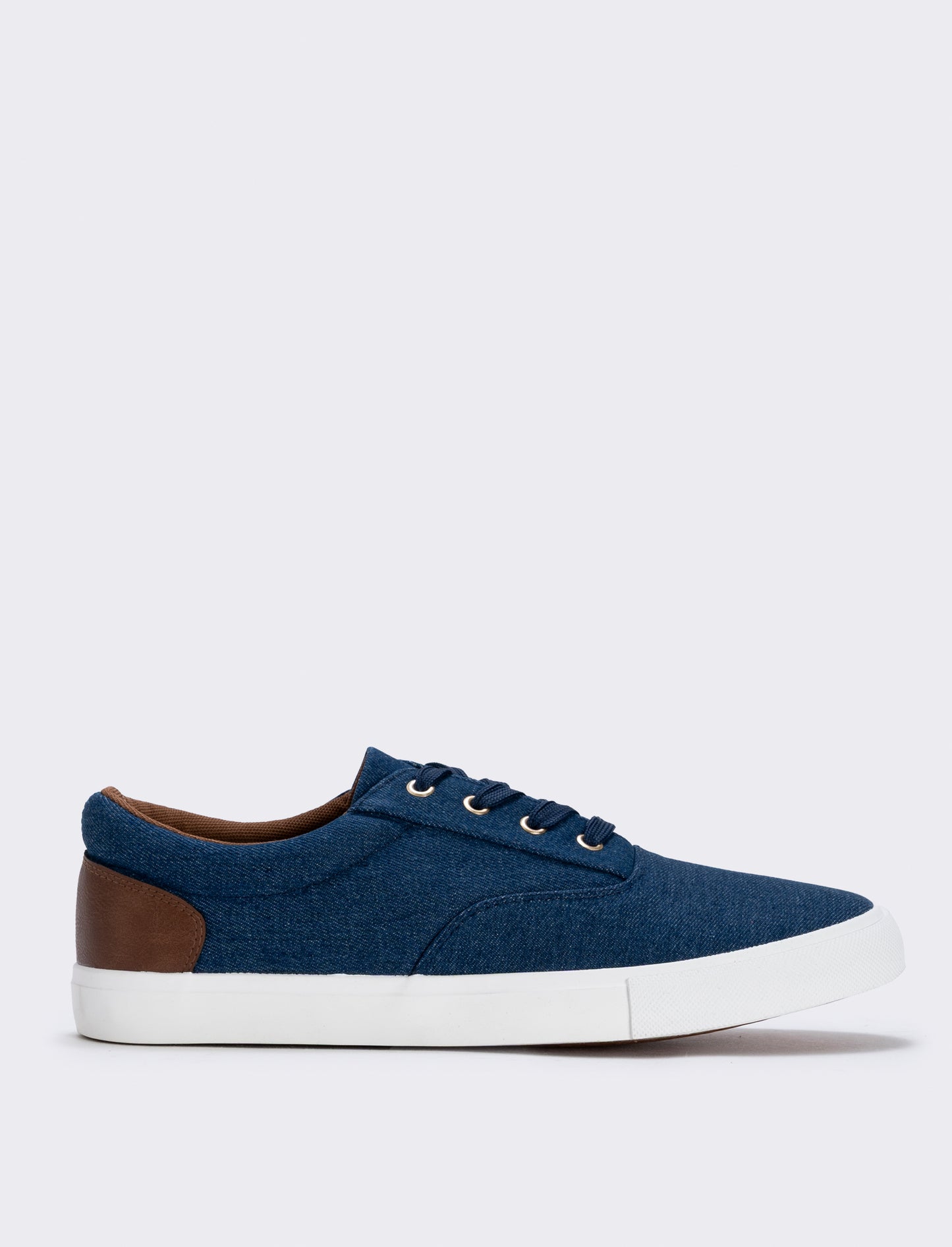 Scarpe stringate da uomo in tela colorate - Blu