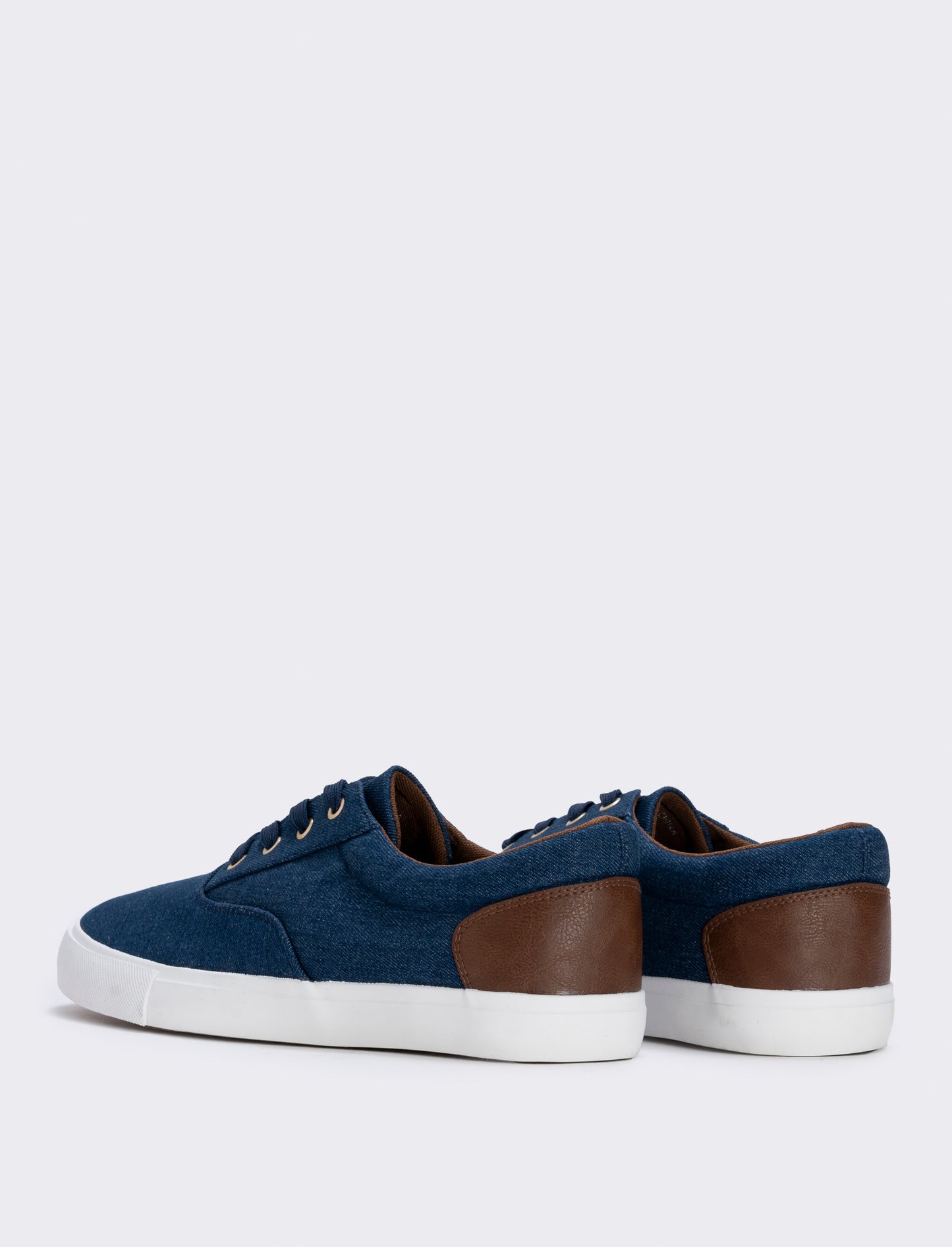 Scarpe stringate da uomo in tela colorate - Blu