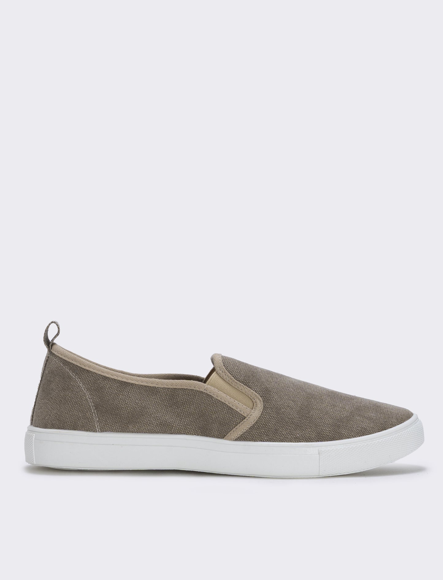 Slip-on in canvas da uomo in due colori - Sabbia