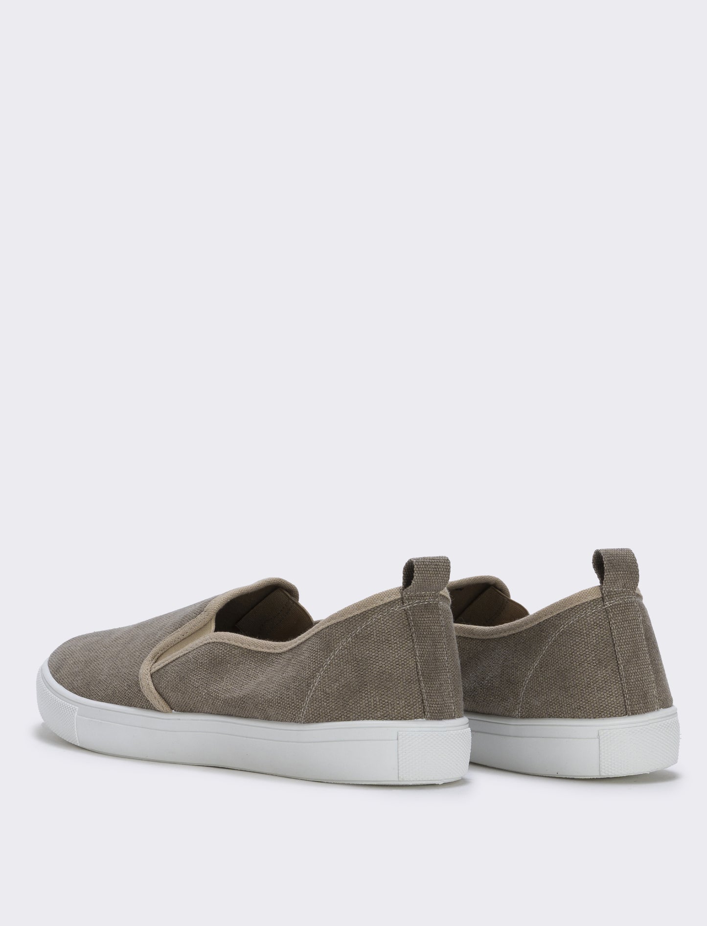 Slip-on in canvas da uomo in due colori - Sabbia