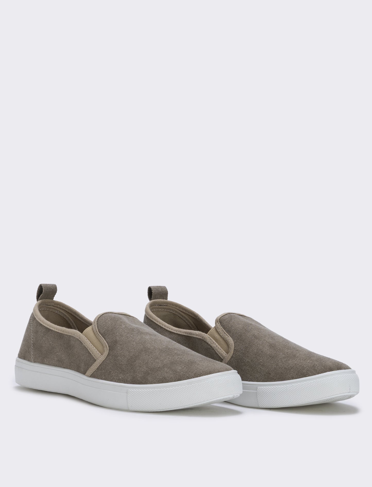 Slip-on in canvas da uomo in due colori - Sabbia