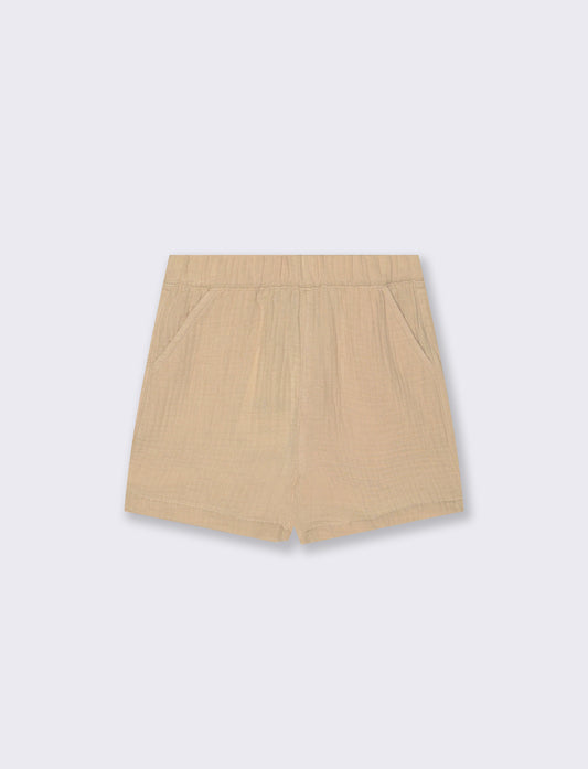 Summer solid color bermuda shorts - Beige