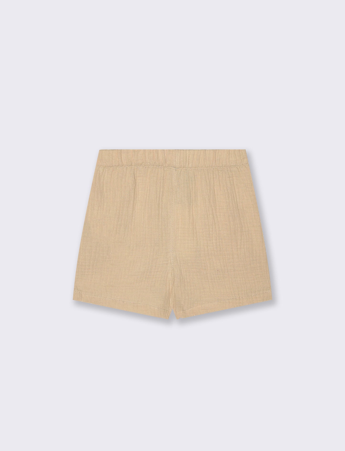 Summer solid color bermuda shorts - Beige