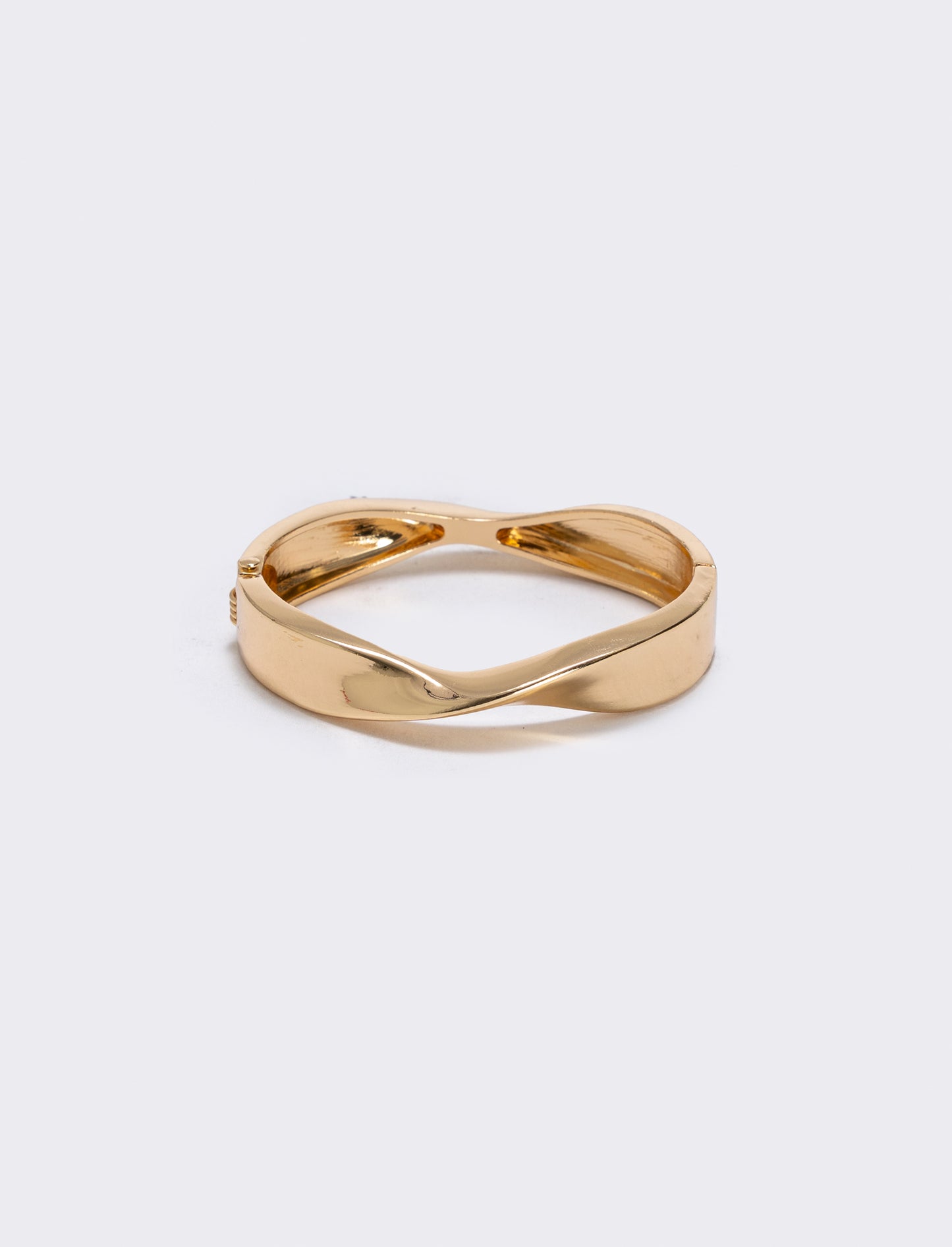 Bracciale rigido attorcigliato - Oro