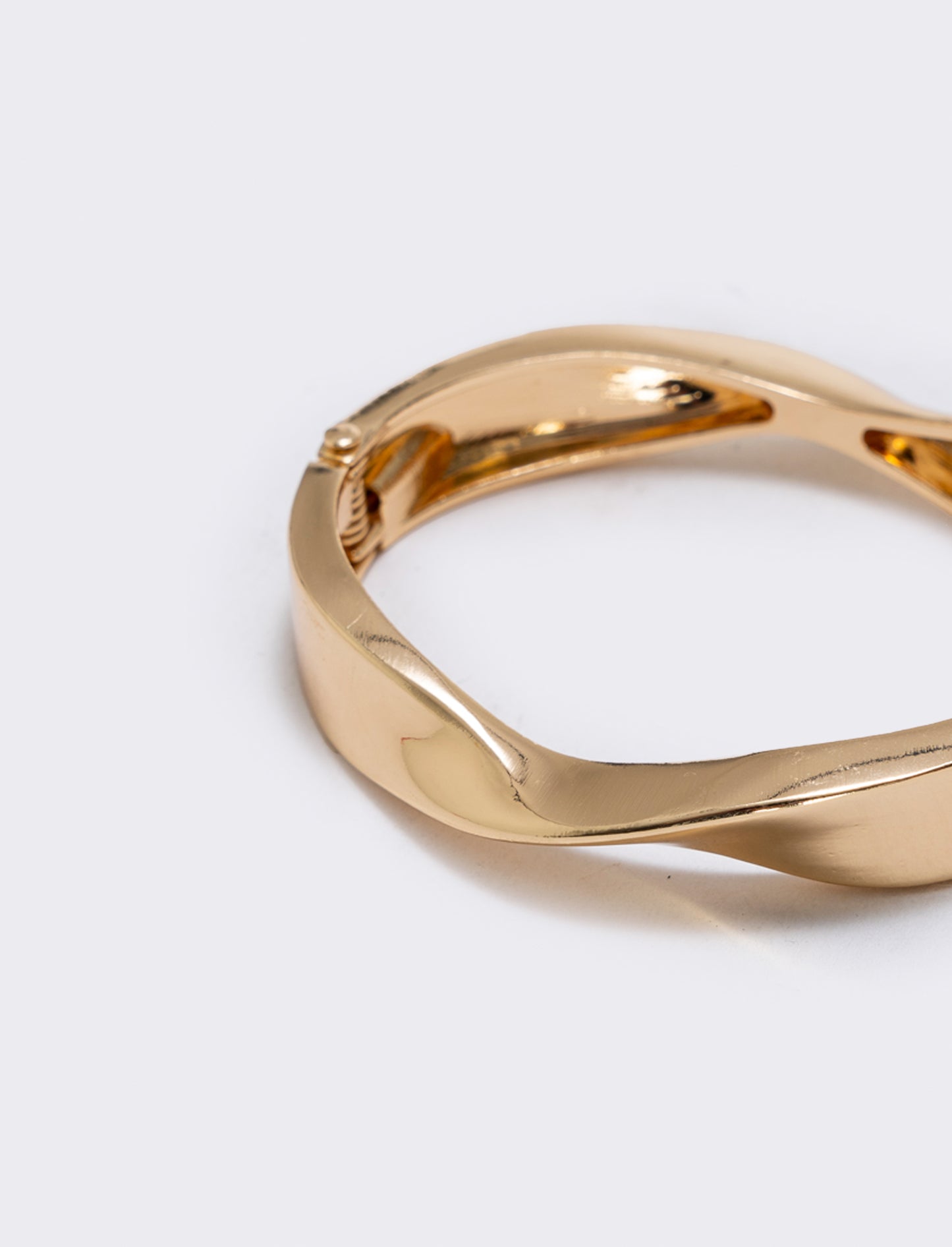 Bracciale rigido attorcigliato - Oro