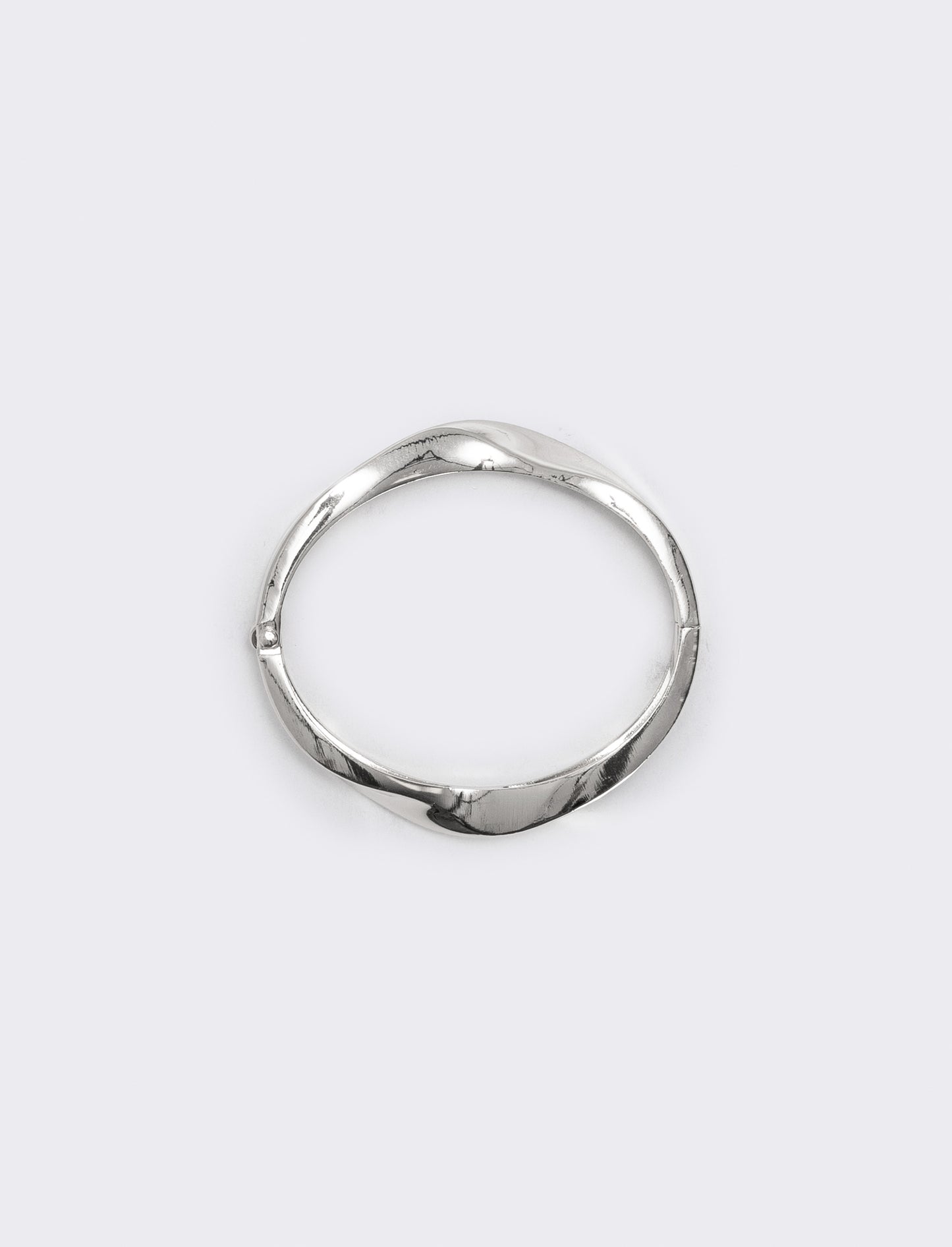Bracciale rigido attorcigliato - Argento