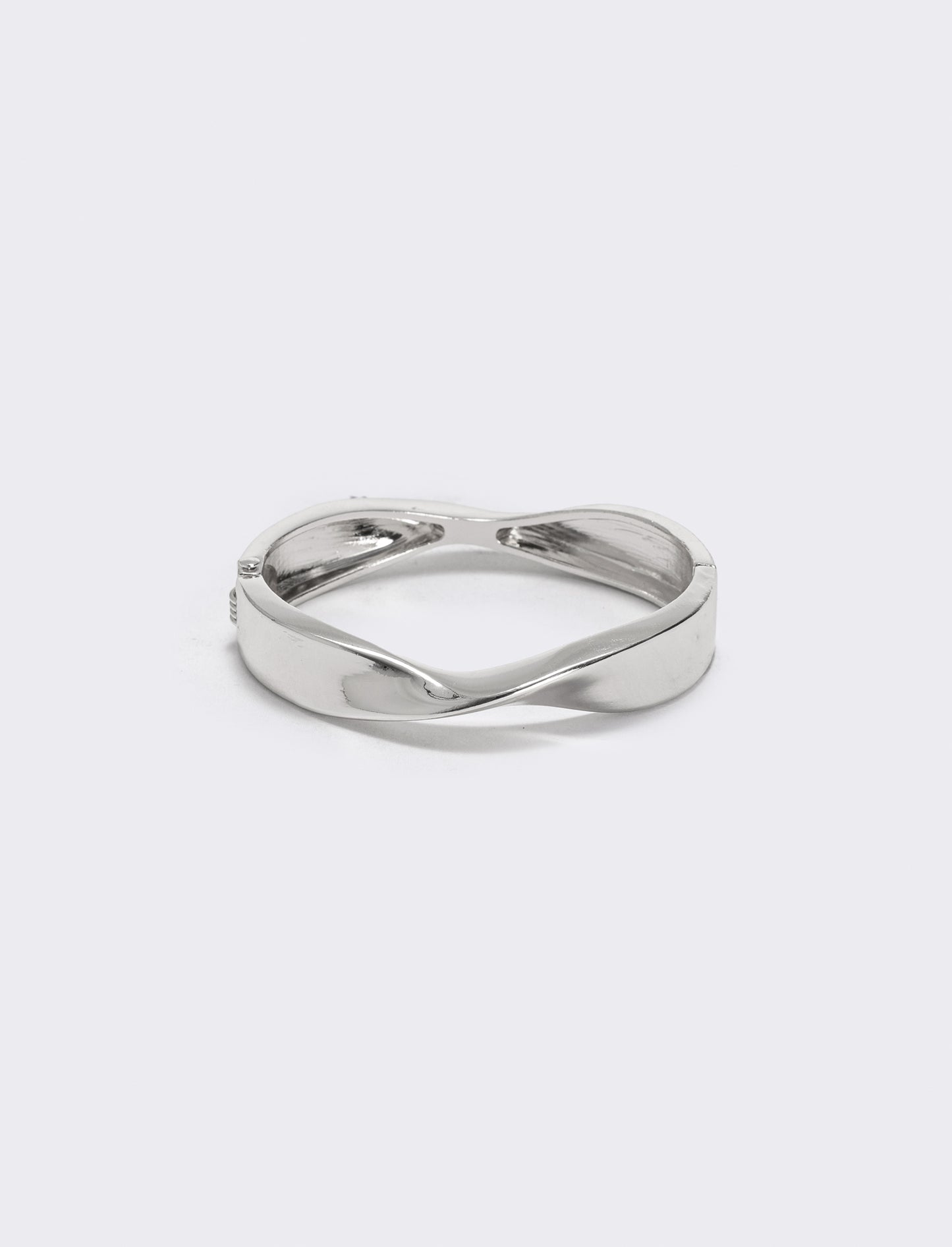 Bracciale rigido attorcigliato - Argento