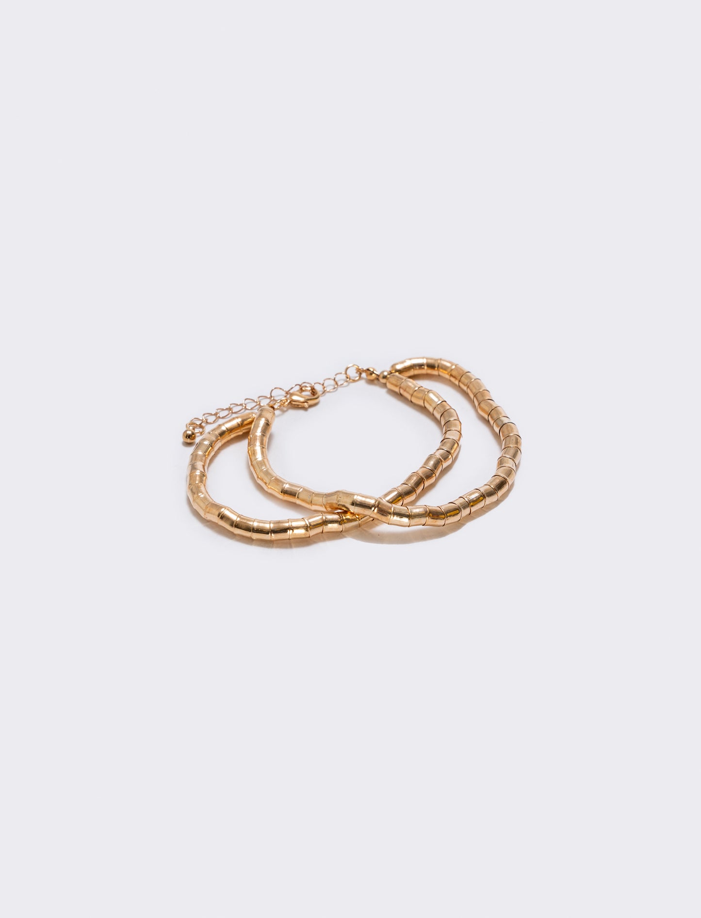 Bracciale doppio filo effetto snake - Oro