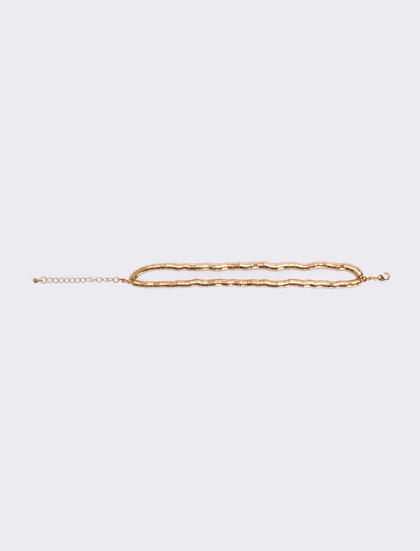 Bracciale doppio filo effetto snake - Oro