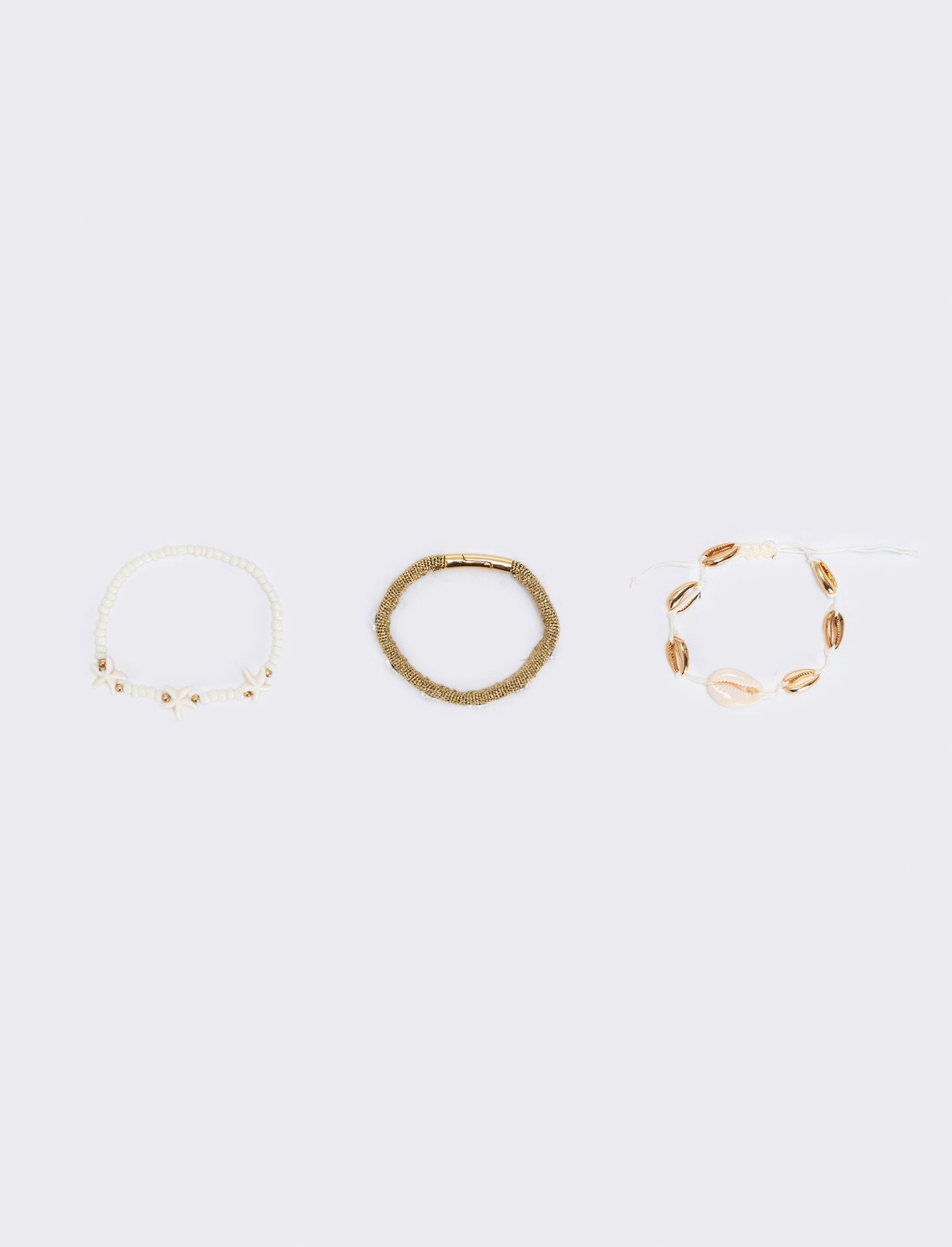 Shell and Starfish Bracelets - Gold